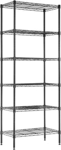 Meet perfect 6-Tier Wire Shelving Unit, 900LBS Heavy Duty Metal Storage Shelves, Adjustable Standing Rack Organizer for Kitchen Pantry Garage Laundry Room, 24" W x 14" D x 61" H