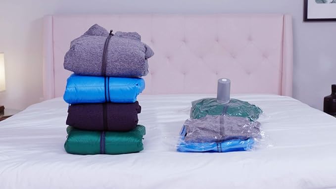 PAC 'N Stack - Handheld Vacuum Sealing Storage with Bags