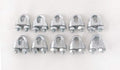 Wire Rope Clamp 3/16 inch 10 Pack Zinc Plated - Wire Rope Clip - Wire Cable Clamps