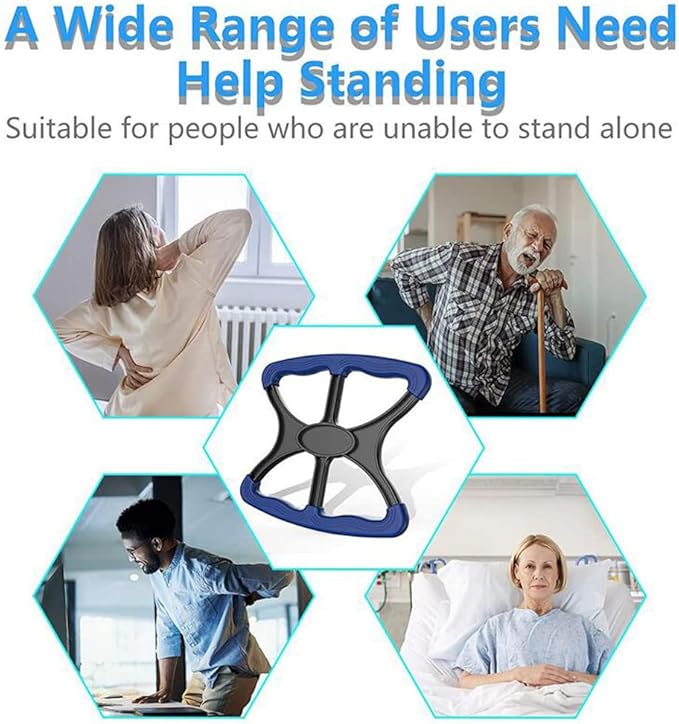 Standing Aid and Handicap with Non-Slip Handle, Lift Assist for Elderly and Disabled, Portable Lift Aid to Transfer Senior, Bariatric, Disabled Patient
