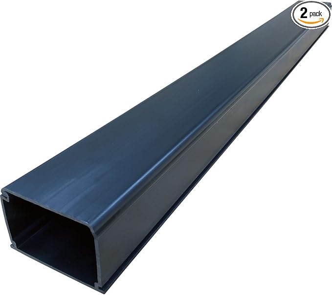 Electriduct XX-Large Latching Cable Raceway - 3" x 2" Channel Size - 2 Sticks - 6 Feet (12 Feet Total) - Black