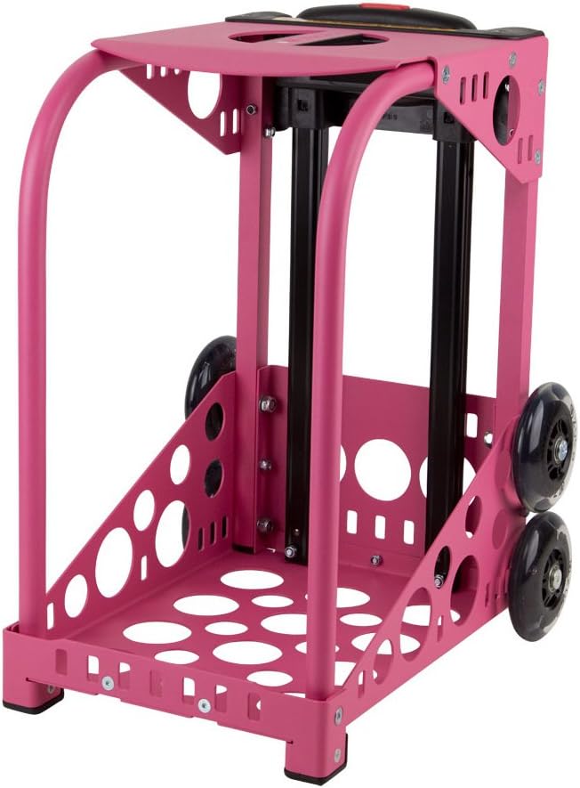 ZUCA Desert Blossoms Sport Insert Bag and Pink Frame with Flashing Wheels