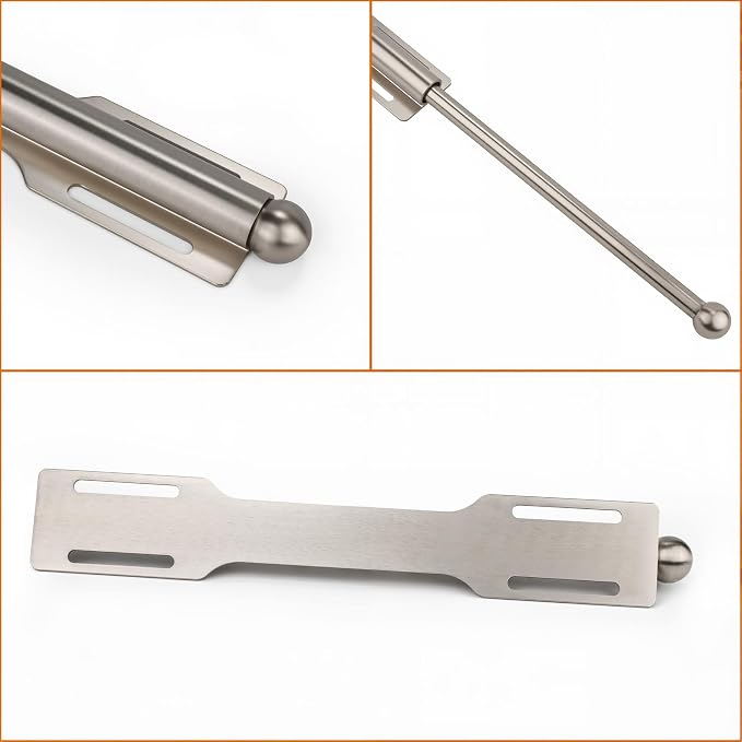 Valet Rod for Closet Pull Out, Rod for Bedroom Laundry Room Bathroom, Nickel