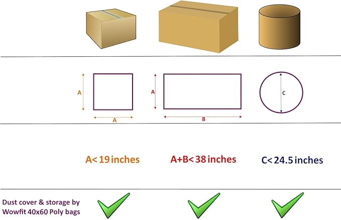 Wowfit 5 CT 40x60 inches Extra Large Clear Plastic Bags Perfect for Car Seat, Luggage, Suitcase, Stroller, Chair, Kids Bike and Attic Storage (2 Mil Flat Bags)