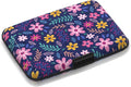 Credit Card Holder Small, Cute Floral Flowers RFID Blocking Wallet Business Travel Metal Slim Mini Aluminum Hard Case for Women Men