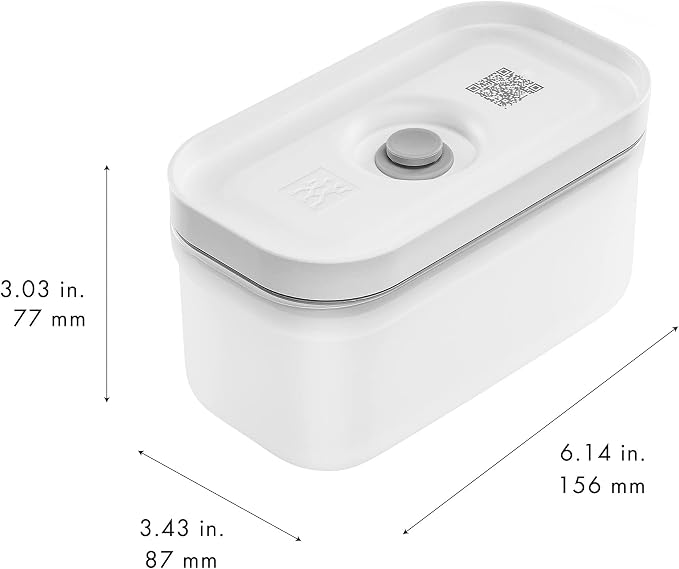 ZWILLING Fresh & Save Small Airtight Food Storage Containers with Lids, Meal Prep Containers, Plastic, BPA-Free, Semi-transparent