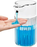 Automatic Liquid Soap Dispenser Touchless, 12oz Rechargeable Soap Dispenser with 4 Adjustable Levels, Auto Hand Soap Dispenser for Kitchen, Bathroom Countertop, Wall Mounted, IPX5 Waterproof