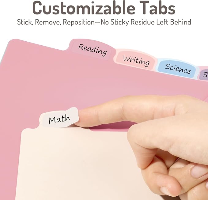 Forvencer 24 Counts Dividers with 2 Pockets, 8 Tabs Binder Dividers for 3 Ring Binder, Binder Dividers with Tabs for School Office Organization, Multicolor, Letter Size, 3 Sets
