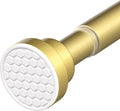 Tension Curtain Rod 46-76Inch Curtain Rods for Windows Gold Spring Curtain Rod no Drilling Adjustable Expandable Tension Rods for Windows,Doorway,Closet,Bedroom