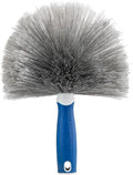 Unger Cobweb & Corner Duster – Dusters for Cleaning, Compatible with Telescopic Poles, Dusting Tools, Great for Ceilings, Moldings, HVAC & Floor Vents, and Corners, White/Black (Pack of 6)