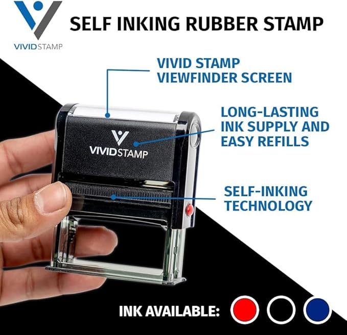 Absent Make-up Work Teacher Self Inking Rubber Stamp (Black Ink) - X-Large 2 Pack