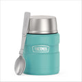 THERMOS Stainless King Vacuum-Insulated Food Jar with Spoon, 16 Ounce, Matte Teal