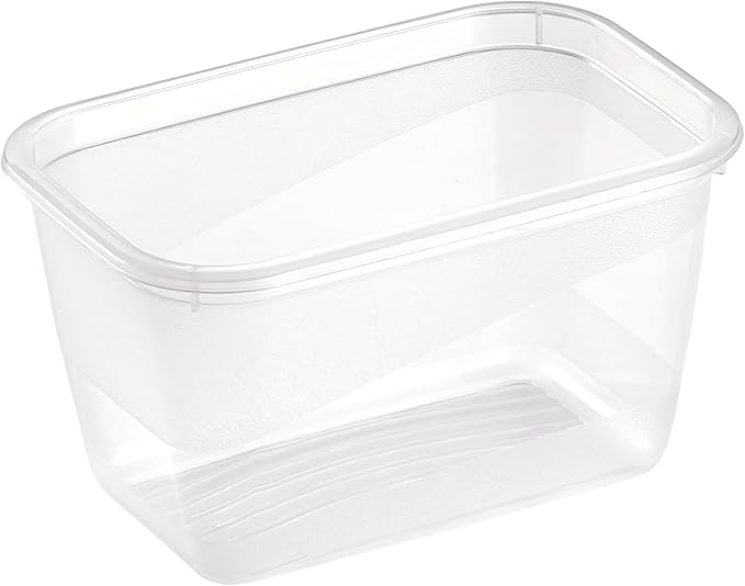 keeeper Fredo Fresh Food Storage Containers Set of 4, 4 x 0.75 L, Crystal Grey (Transparent)