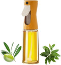Oil Sprayer for Cooking -200ml Glass Olive Oil Sprayer, Cooking Sprayer, Kitchen Gadgets for Air Fryer, Canola Oil Spritzer, Widely Used for Salad Making, Baking, Frying, BBQ (Yellow)