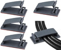 SOULWIT 50Pcs Self Adhesive Cable Management Clips, Cable Organizers Wire Clips Cord Holder for TV PC Ethernet Cable Under Desk Home Office (Grey)