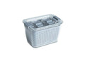 Kitchen Spaces Small Colander Stackable Food Storage Bin, Grey