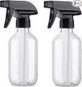 Spray Bottles 2 Pack 10oz Empty Squirt Bottle Plastic Refillable Containers | Fine Mist Water Spray Bottle with Adjustable Nozzle BPA Free Small Spray Bottle for Cleaning, Plants, Pet Training, Hair