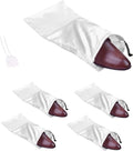 GONGKANGYUAN 4 Pack Shoe Bags for Travel Satin Fabric Shoe Bag with Drawstring for Men Women Travel Protecting Storing Shoes