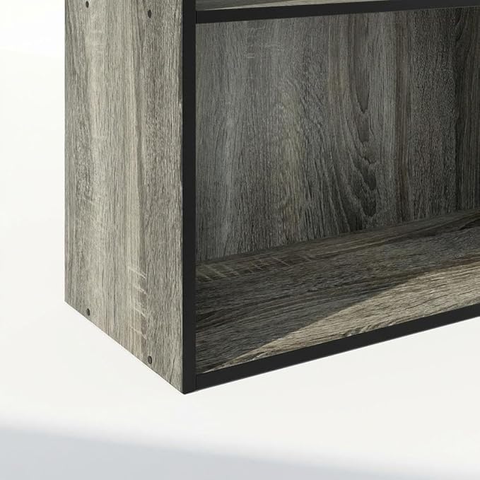 Furnifact French Oak Bookcase with Classic Design, Sturdy Wood Construction, Versatile Storage Solution, Elegant Finish for Living Room, Office