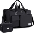 FIORETTO Women's Gym Duffle Bag with Shoes Compartment, 30L Capacity, Ideal for Travel, Gym, Sports, Duffel, Weekender