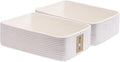 MiniArk Large Shallow Organizing Baskets 15x11x5.1 Inches - Rope Woven Storage Bins for Bathroom, Shelves, Cube Closet, Off White 2 Packs