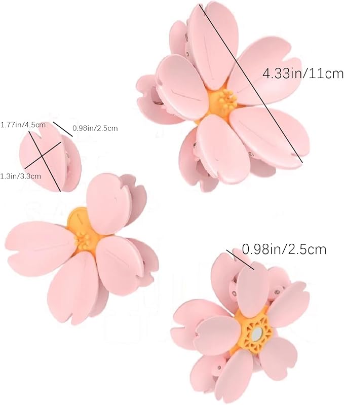 Magnetic Bag Clips Cute 3D Sakura - 10 Pack Food Closing Clips for Snack, Cereal & Pet Food Bags, Kitchen Organizer with Magnetic Base for Fridge Storage