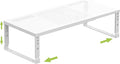 Jojocross Expandable Cabinet Shelf Organizer Storage Spice Rack Shelves for Kitchen Stackable Adjustable Pantry Cupboard Bathroom Countertop Desktop(1Pack/White/Large-with Hole)