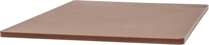 Winco Heavy-Duty Plastic Cutting Board, 15" x 20" x 1/2", Brown (Set of 6)