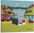 Untitled By Maud Lewis Paintings Art Posters Wall Art Picture Painting Poster Canvas Print Posters Artworks Bedroom Living Room Decor 24x24inch(60x60cm)