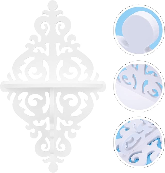 Cabilock 2pcs Wall Hanging Storage Racks Creative Shelves for Home Organization Stylish Decor for Living Room Bedroom Kitchen and Bathroom