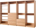 Maykoosh Closet System Organizer - Customizable Walk-in Wardrobe Storage Oak/Model ECDA 4 Closet