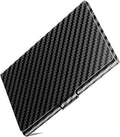 Slim Minimalist Business Card Holder for Men & Women, Premium Metal Business Card Case, Pocket Name Card Holder, Buckle Style Shut, Classy Black