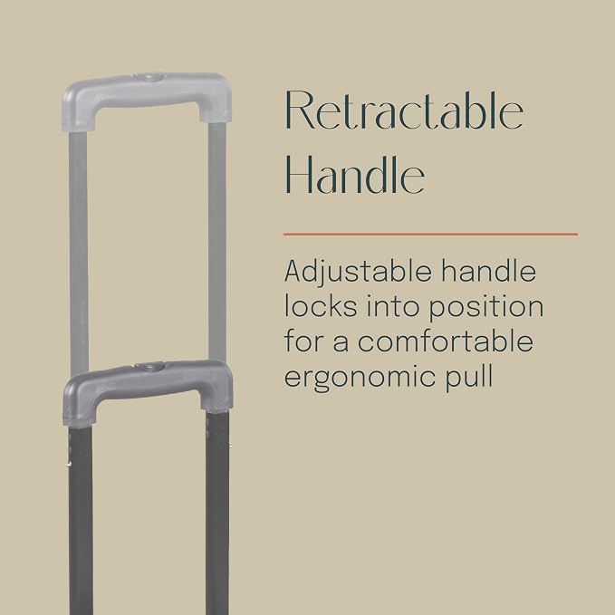 Folding Mobile Utility Cart, Canvas Organizer Bag, Turquoise/Grey | Durable plastic, 30 compartments, adjustable handle, 40 lb capacity, collapses to 3" thick, rolling wheels for easy transport