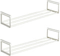 Expandable Shoe Rack Organizer - Adjustable Shoe Rack & Under Cabinet Shelf - for Shoe or Clothing Storage and Organization, Under Shelf Storage (White,2 Pcs)