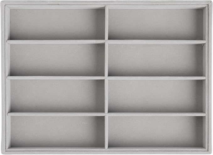 Frebeauty 8-Slot Sunglass Organizer,Velvet Sunglass Holder for Drawer | Vanity Glass Holder,Sunglass Case For Multiple Sunglass,Sunglass Tray,Glass Storage,Sunglass Box for Women,Eyeglass Organizer