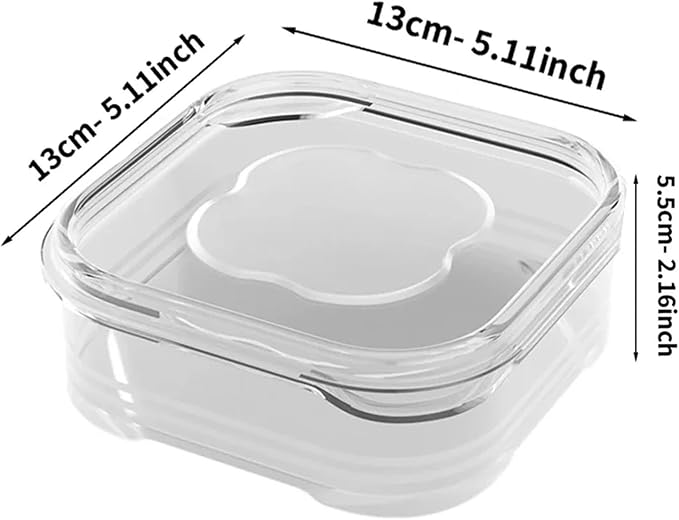 Food Storage Container Fresh Frozen Meat Preservation Box Refrigerator Food Retain Freshness Transparent Storage Jar Home Kitchen Vegetable Storage Organizer(Clear-650ml,1-Tier_5PCS)