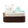 COMFY-HOMI 13" x 8.5" x 5.1" Storage Baskets for Organizing | Cotton Rope Woven Basket | Toy Storage Bin Box | Basket for Shelves, Closet Organizer Bin, Decorative Closet Shelf, 1 Pack