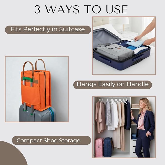 Shoe Bag for Travel, Portable Storage Organizer for Women and Men