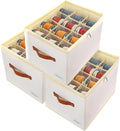 Patinao 3 Pack Shoe Storage Box Organizer for Closet - 36 Cell Space Saver Shoes Containers Bin with Clear Lids Stackable, Can Fit Ottoman, Foldable Shoe Rack Cabinet Cubby for Wardrobe