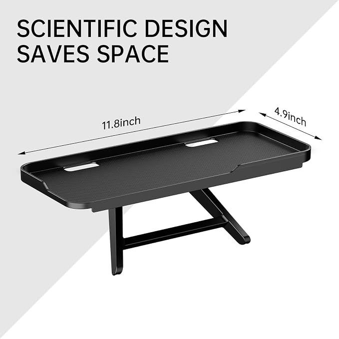 CABTE Adjustable Steel TV Top Shelf, Floating TV Stand, Universal Monitor Shelf for Soundbar, Game Console, Cable Box, Router Shelves (11.8 x 4.9 inch)