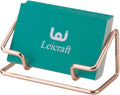 Business Card Holder for Desk, Cute Metal Card Organizers and Office Desk Accessories for Men and Women (Rose gold)