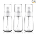 Cosywell Travel Spray Bottle TSA Approved 2oz 60ml 3 Pack Leak Proof Fine Mist Spray Bottles Empty Plastic Refillable Spray Bottle for Perfume Essential Oils Toners Rose Water Cosmetics(3Clear)