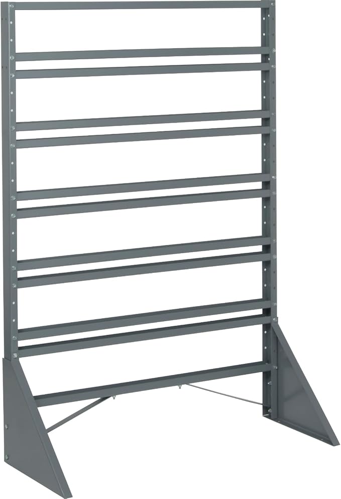 Quantum Storage Systems QRU-12S Solid Single Sided Rail Racks 12 Shelves 53" H x 36" W x 15" D