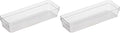 Oggi Clear Drawer Organizer, 3" X 9" | Pack of 2 | For Kitchen | For Office | For Bathroom