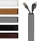TV Cord Hider – Flexible Wall Cord Cover Slim Design Silicone Cable Raceway - Self Adhesive, Cut to Size Design for Hiding Wires on Wall - Clean Home Setup Cable Concealment (Grey, 6 Feet)