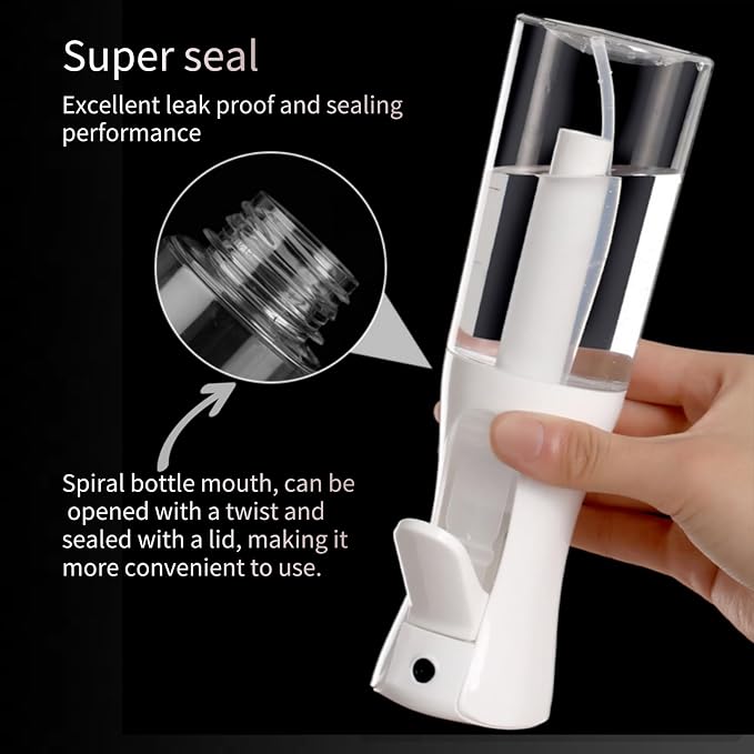 2 Pack Continuous Spray Bottles - Ultra Fine Mist Sprayer | 6.8 OZ Water Spray Bottle for Hair, Cleaning, Plants, Pets, Salons