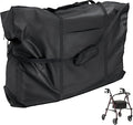Walker Travel Bag for Airplanes – Rollator Carry Case for Folding Rollators, Compact Wheelchairs & Transport Chairs, Waterproof Protective Storage Bag - Black, 35" W x 24" H x 15" D