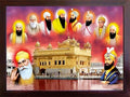 Lord Sikh Guru poster print with frame for Home Decor and Gifting Purpose (229-36)