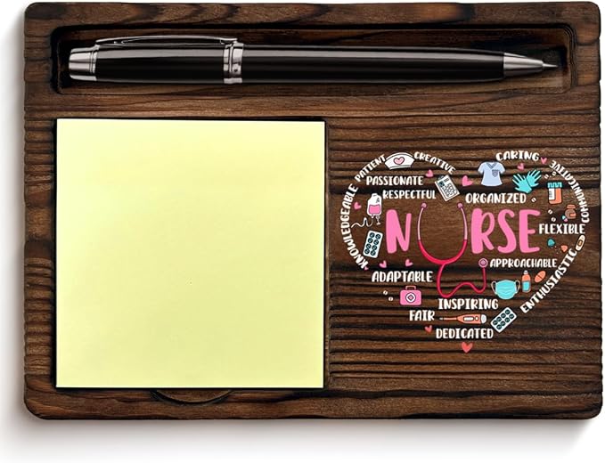 Nurse Gifts for Women Work, Appreciation Gifts for Nurses RN LPN CNA NP Nursing Students, Nursing Gift Nurse Post it Note Dispenser for Office Desk Decor