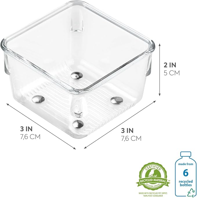 iDesign Kitchen Drawer Organizer, Clear | For Utensils, For Tools, For Gadgets